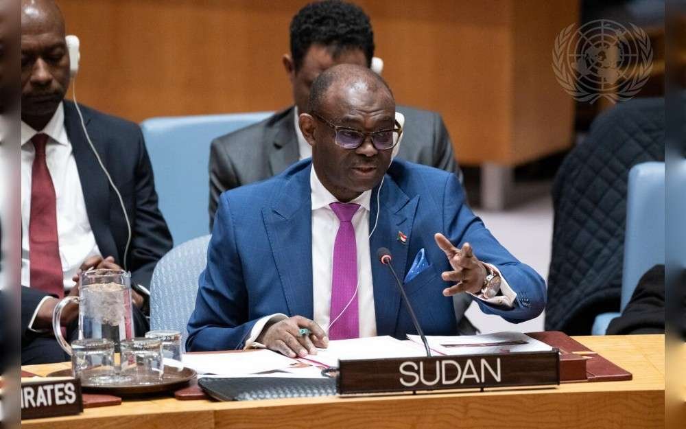 Al-Harith Idriss Al-Harith Mohamed, Permanent Representative of the Sudan to the United Nations, addresses the Security Council meeting that heard Reports of the Secretary-General on the Sudan and South Sudan.