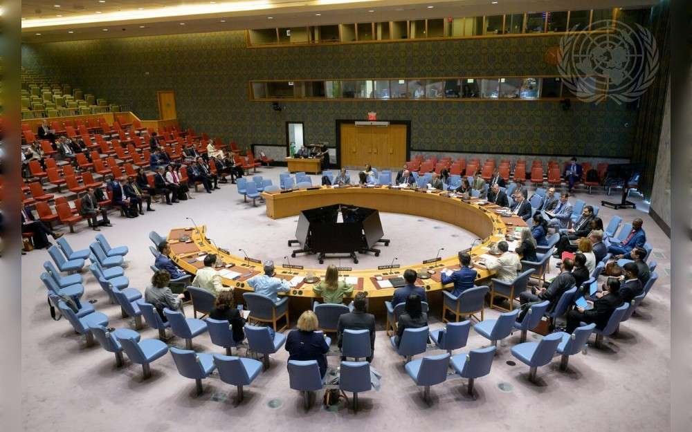 A wide view of the United Nations Security Council meeting on the International Residual Mechanism for Criminal Tribunals.
