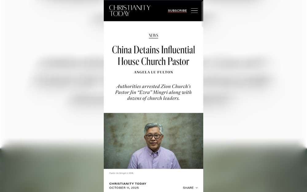 The founder of one of China’s most prominent underground churches and dozens of its pastors and members have been arrested, the founder’s family and a church spokesperson said, part of a multi-city crackdown in recent days.
