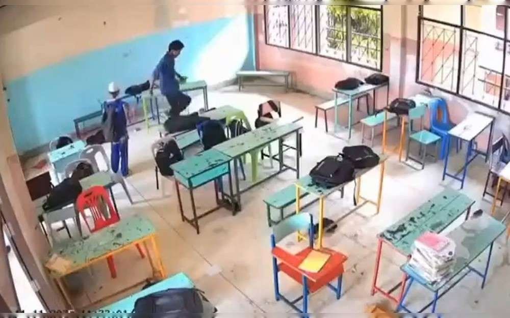 In the southern province of Nakhon Si Thammarat,Thailand police arrested a Thai man for physically abusing a 14-year-old child at a school. In defense of his acts, the suspect stated that the victim had harassed his younger brother on a regular basis and even put his life at risk.