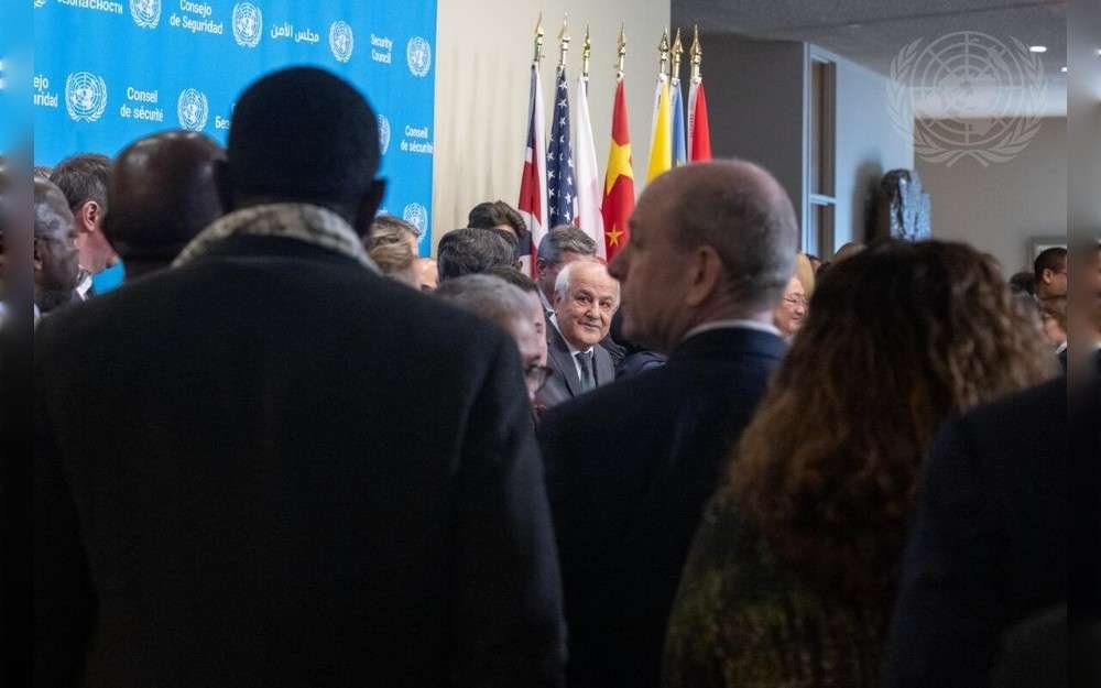 Riyad Mansour Permanent Observer of the State of Palestine to the United Nations, briefs reporters on behalf of the Arab Group and others, on the latest Israeli decisions in the West Bank.
