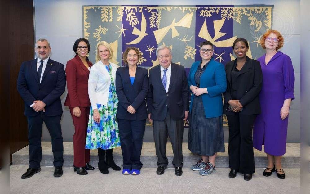United Nations Secretary-General António Guterres meets with the delegation of the European Parliament’s Committee on Women’s Rights and Gender Equality.