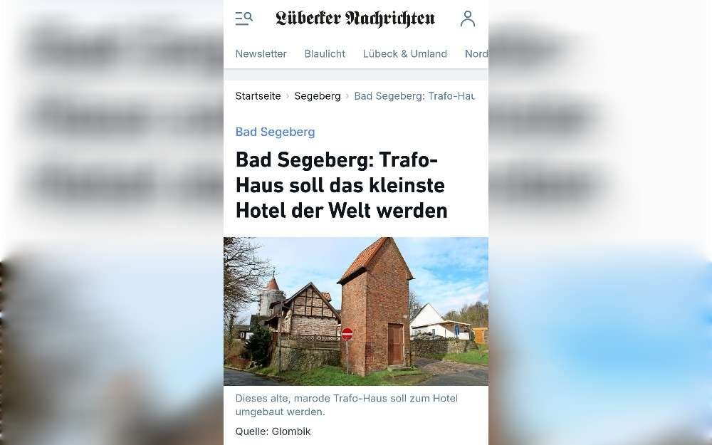 Recognized by Guiness World Records on April 18, 2023, Trafo-Häuschen is the current title holder of World's smallest hotel, measuring 17.85 meter which is located in Schleswig-Holstein, Germany.It was opened on June 25, 2022.