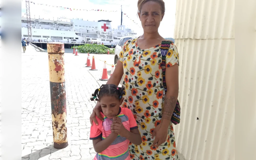 Thousands of sick, disabled and otherwise unwell queued at Wharf T over the past week, hoping to board a Chinese hospital ship to receive free medical care.