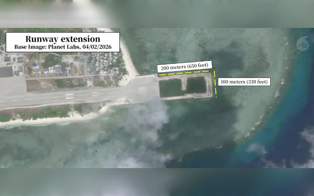The Philippines is actively upgrading facilities on two islands it controls in the disputed Spratly chain in the South China Sea, satellite images reviewed by Radio Free Asia revealed.