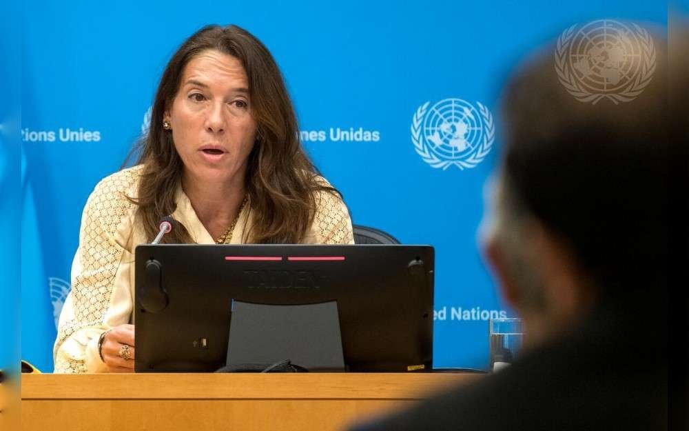 Vanessa Frazier, Special Representative of the United Nations Secretary-General for Children and Armed Conflict briefs press on her recent mission to Haiti.