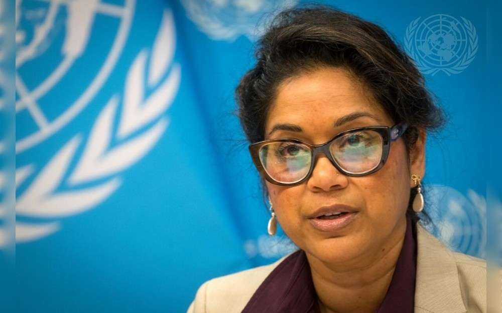 Angeli Achrekar, Deputy Executive Director and Global Practice Lead of the Joint United Nations Programme on HIV/AIDS (UNAIDS), briefs reporters on its new report with latest data on HIV from 2025. 