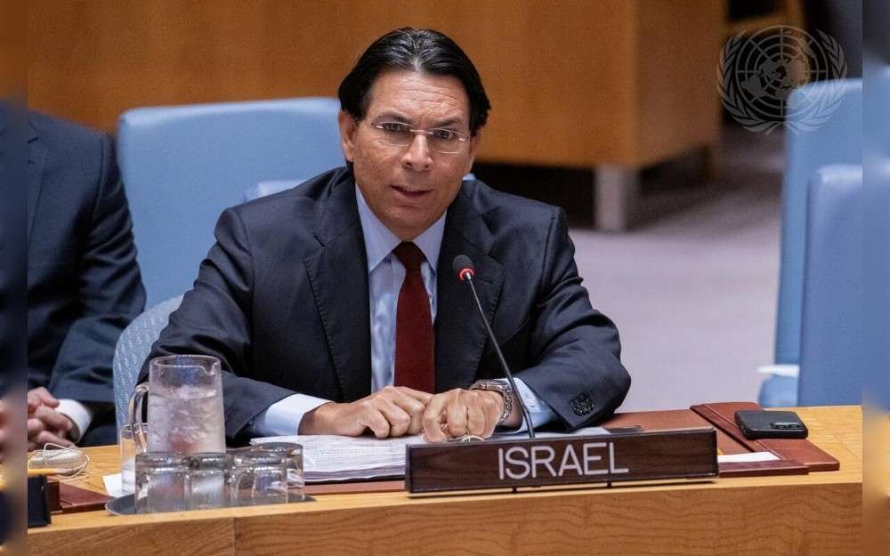 Danny Danon, Permanent Representative of Israel to the United Nations, addresses the UN Security Council meeting on the situation in the Middle East, including the Palestinian question.
