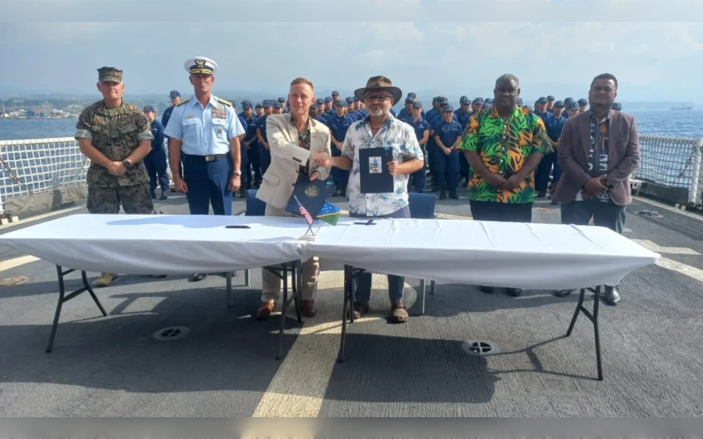The Solomon Islands’ decision this week to enter into a security pact with the United States while already locked into a security agreement with China is in line with its strict “friend to all and enemy to none” foreign policy, experts told Radio Free Asia.