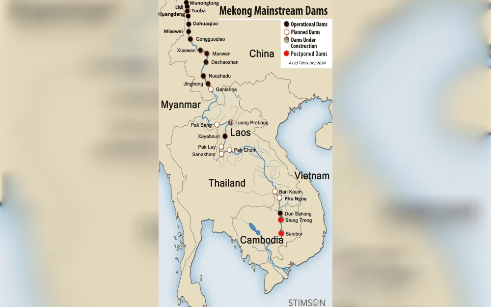 Construction is underway on Laos’ latest large-scale Mekong River dam, satellite imagery analyzed by Radio Free Asia shows. Experts told RFA that the Pak Beng hydropower project will be like the other mainstream Mekong River dams, with Vientiane hopeful that sacrificing riparian ecosystems and relocating nearby villages will be worth the expected benefits to the economy.