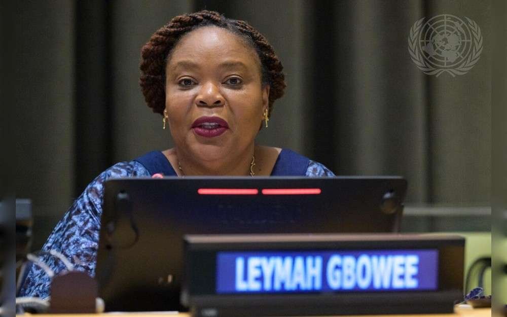 Leymah Gbowee, Nobel Peace Laureate and Founder and President of Gbowee Peace Foundation-Africa, speaks during the high-level forum on the Programme of Action on a Culture of Peace at United Nations Headquarters in New York.