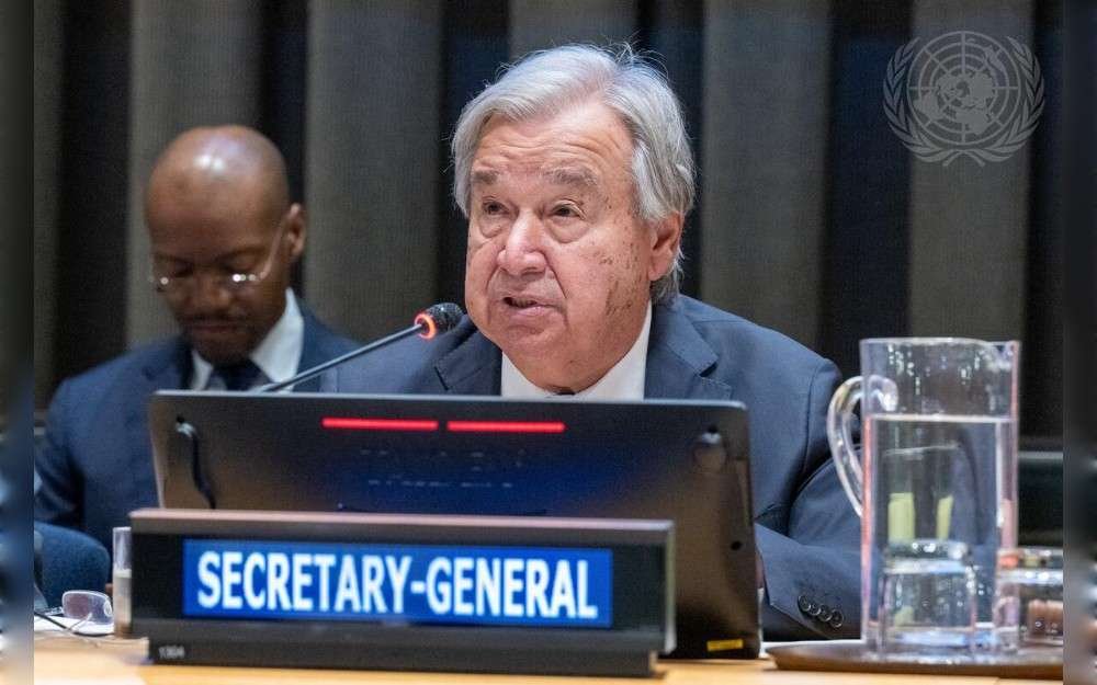 United Nations Secretary-General António Guterres addresses the informal meeting of the plenary to hear a briefing by the Secretary-General on the UN80 Initiative. 