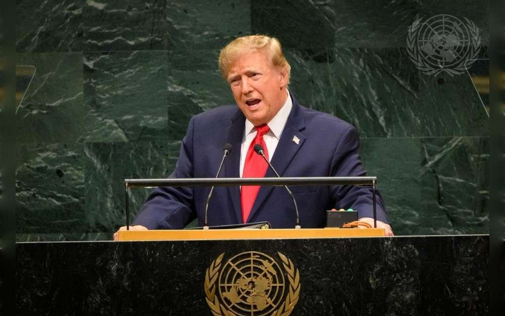 Donald Trump, President of the United States of America, addresses the general debate of the United Nations General Assembly’s eighty-first session at UN headquarters in New York.