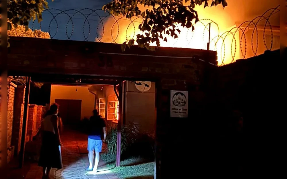 Authorities are still investigating Wednesday’s firebombing of the Dalai Lama’s representative office in South Africa, police told Radio Free Asia, as activists accused China of having a hand in the attack.